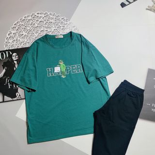 Chuyên sỉ Áo phông cotton khô form oversize dưới 75kg retroduck Xưởng may YoYo chuyên sỉ áo thun thái