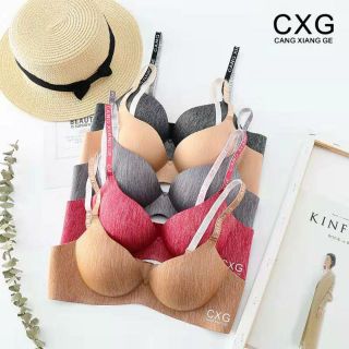 Áo ngực - áo lót nữ su đúc không gọng đẩy ngực tạo khe A05