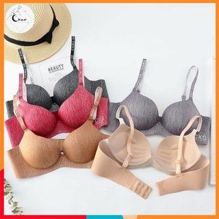 Áo ngực - áo lót nữ su đúc không gọng đẩy ngực tạo khe A05