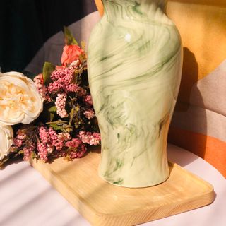 Lọ hoa Bát Tràng Đùi dế khắc