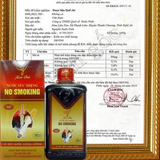 Nước Súc Miệng Cai Thuốc Lá Thuốc Lào Xuân Vinh Cai Dứt Điểm Sau 5 Ngày
