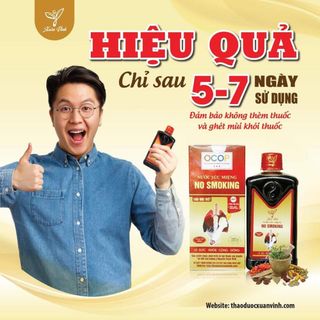 Nước Súc Miệng Cai Thuốc Lá Thuốc Lào Xuân Vinh Cai Dứt Điểm Sau 5 Ngày