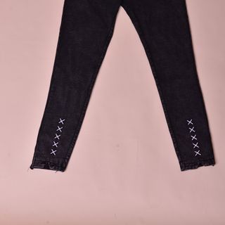 Quần kaki nữ ôm co giản muối tiêu thiêu chéo chân ,dây kéo trước,lưng chum dây săn thời trang công sở, đi làm , đi chơi Kkw05