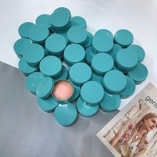 Hộp xanh dán ti dán núm ngực, dán nhũ hoa , Silicon Siêu mềm 1401 - Hình Hoa mai