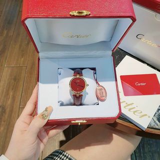 ĐỒNG HỒ CARTlER MINI ĐỎ CAO CẤP HOT