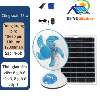 Quạt năng lượng mặt trời mini cao cấp solar fan jindian công suất 15w giá sỉ