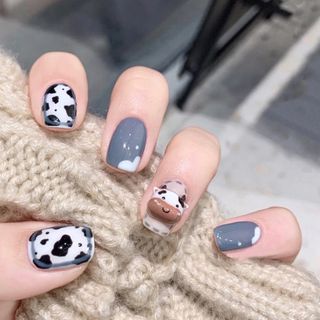 Móng Giả Đính Đá Sét 24 Móng Kèm Keo