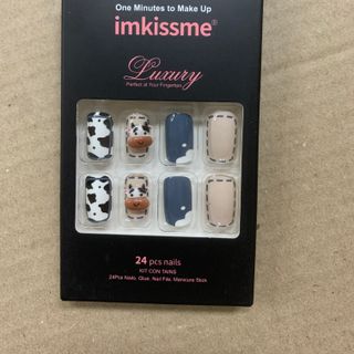 Móng Giả Đính Đá Sét 24 Móng Kèm Keo