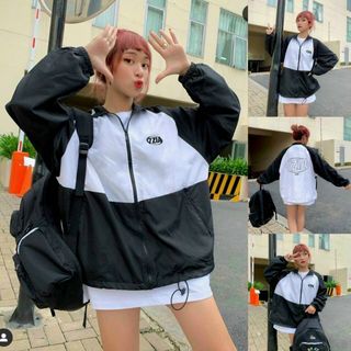 Áo khoác dù chất dù 2 lớp lót dù logo in