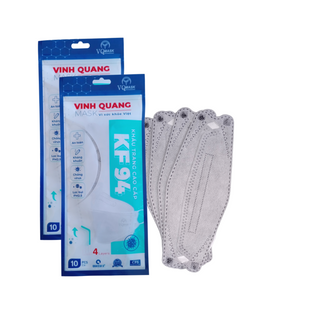 Khẩu trang kf94 kháng khuẩn cao cấp VINH QUANG MASK thùng 300 cái