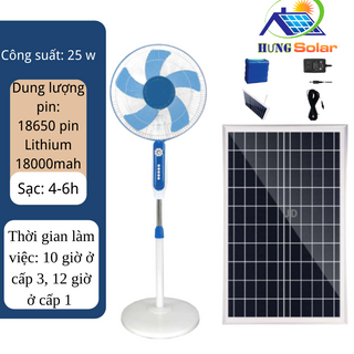 Quạt năng lượng mặt trời mini cao cấp solar fan jindian công suất 25w giá sỉ