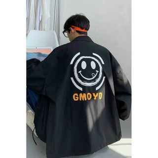 Áo khoác dù form rộng in GMOYD Form to, vải đep.