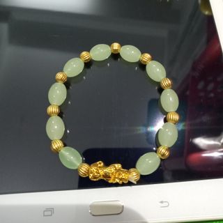 Vòng tay đẹp rẻ xinh xanh lá chuỗi đeo tay tỳ hưu