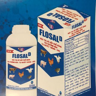 FLOSAL D new ĐẶC TRỊ HÔ HẤP PHỔ RỘNG, TRỊ THƯƠNG HÀN, TỤ HUYẾT TRÙNG, TRỊ HEN-KHẸC CHO GÀ ĐÁ GIÁ RẺ giá sỉ