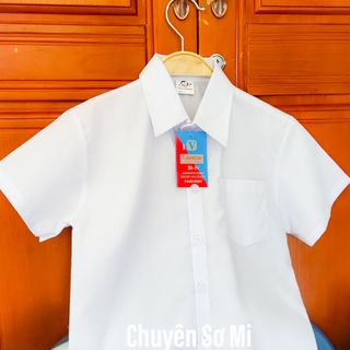 Áo sơ mi trắng học sinh nam size 14-20