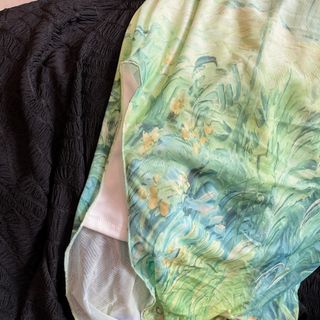 Đầm body đuôi cá dài hoa diên vĩ