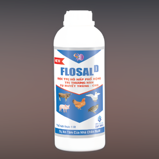 FLOSAL D new ĐẶC TRỊ HÔ HẤP PHỔ RỘNG, TRỊ THƯƠNG HÀN, TỤ HUYẾT TRÙNG, TRỊ HEN-KHẸC CHO GÀ ĐÁ GIÁ RẺ