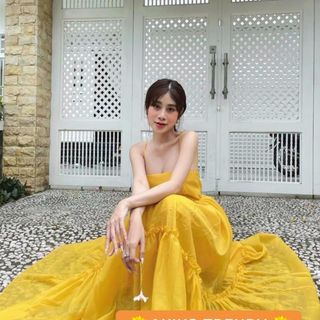 Váy xoè hai dây (dây kết )