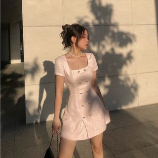 Đầm 2 hàng nút Phoenix