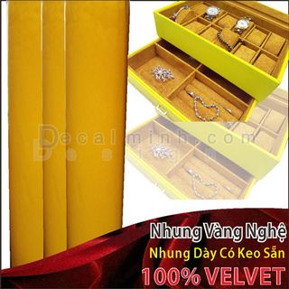 Decal Nhung có keo sẵn dán hộp quà