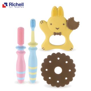 Richell - Bộ bàn chải 3 bước T.L.I cho bé theo từng giai đoạn giá sỉ