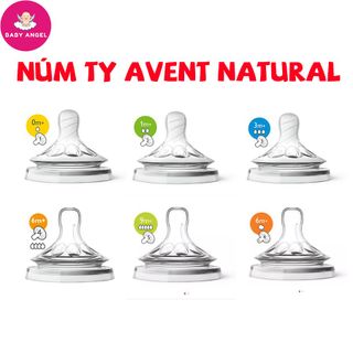 [Chính hãng] Núm ti Philips Avent Natural cổ rộng đủ size giá sỉ