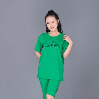 Sét bộ nữ ,đồ bộ lững nữ thun coton 100% cao cấp ĐBL 04-XANH