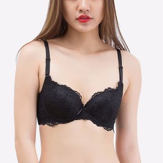 ÁO NGỰC - ÁO LÓT REN 3 MÓC CÀI BOYA 003L MÀU ĐỎ TẠO SỰ QUYẾN RŨ CHO BẦU NGỰC