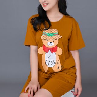 Sét bộ nữ ,đồ bộ lững nữ thun coton 100% cao cấp ĐBL 03-NÂU