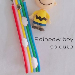 Móc khóa balo dễ thương hoạt hình cậu bé cầu vồng siêu hot, cute giá rẻ chất liệu PVC bền bỉ xu hướng giới trẻ bán chạy nhất hiện nay