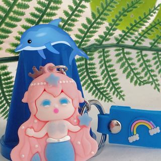 Móc khóa cặp hình nàng tiên cá xinh đẹp dễ thương chất liệu PVC bền dẻo mẫu mới hot bán chạy