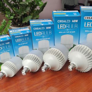 Bóng đèn trụ nhôm đúc 30w crealed