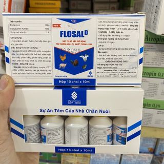 FLOSAL D new ĐẶC TRỊ HÔ HẤP PHỔ RỘNG, TRỊ THƯƠNG HÀN, TỤ HUYẾT TRÙNG, TRỊ HEN-KHẸC CHO GÀ ĐÁ GIÁ RẺ