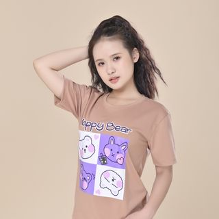 Sét bộ nữ ,đồ bộ lững ngố nữ thun tici thời trang xuân hè BL 09- CÀ PHÊ