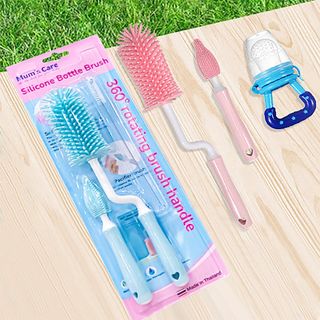 Cọ rửa bình sữa và núm ti silicone tay quay 360 độ MUM'S CARE giá sỉ