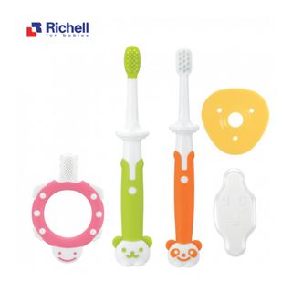 [Chính hãng] Bộ bàn chải đánh răng 3 bước Richell (RC93863-64-65-66) giá sỉ