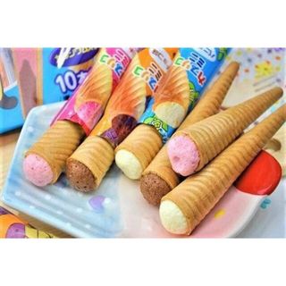 Bánh ốc quế Glico nội địa Nhật gói 10 chiếc