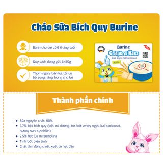 Cháo Sữa Pudding Ăn Dặm Burine Cung Cấp Vitamin
