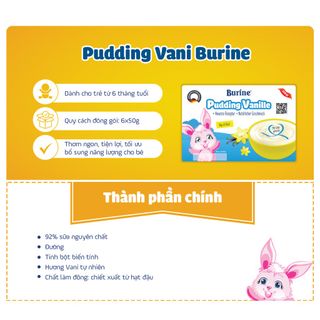 Cháo Sữa Pudding Ăn Dặm Burine Cung Cấp Vitamin