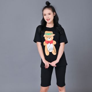 Sét bộ nữ ,đồ bộ lững nữ thun coton 100% cao cấp ĐBL 03-ĐEN