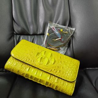 Bóp nữ 3 gấp Da Cá Sấu