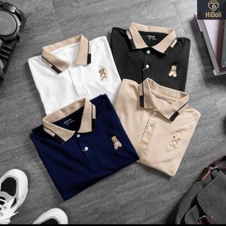 Áo thun Polo nam Hafos, vải cá sấu cotton cao cấp