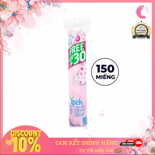 BÔNG TẨY TRANG IPEK 150 MIẾNG COTTON PADS