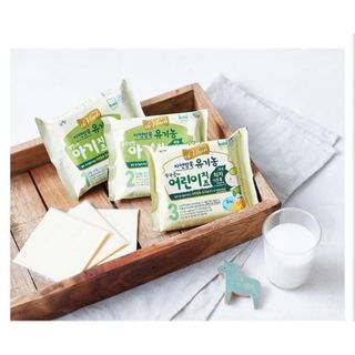 Phô mai tách muối DENMARK ORGANIC Hàn Quốc 6M+ (Gói 10 miếng)