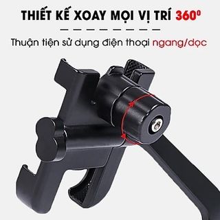 Giá Đỡ Điện Thoại Xe Máy C2 - Chất Liệu Inox Chắc Chắn Chống Rung Chống Cướp