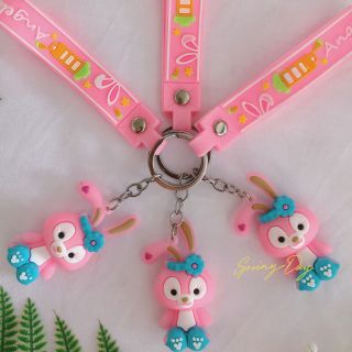 Móc khóa cặp cute hoạt hình bé thỏ hồng dễ thương cực hot giá rẻ chất liệu PVC cứng cáp bán chạy nhất hiện nay
