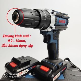khoan pin 36V hàng của đức siêu khỏe - có chế độ búa khoan tường bê tông