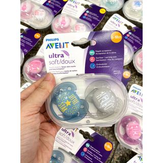 Ty ngậm Philips AVENT Ultra Soft siêu mềm cho bé 6-18 tháng