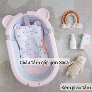 [Tặng kèm Phao Tắm] CHẬU TẮM GẤP GỌN ĐA NĂNG SASA TAI GẤU giá sỉ