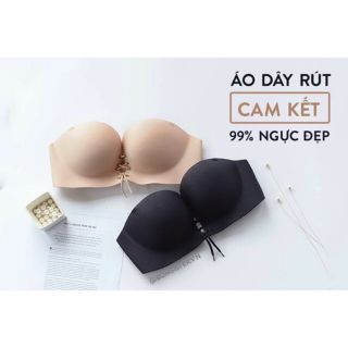 ÁO NÂNG NGỰC SU 368 KHÔNG GỌNG DÂY RÚT TẠO KHE SIÊU ĐẸP MÀU DA